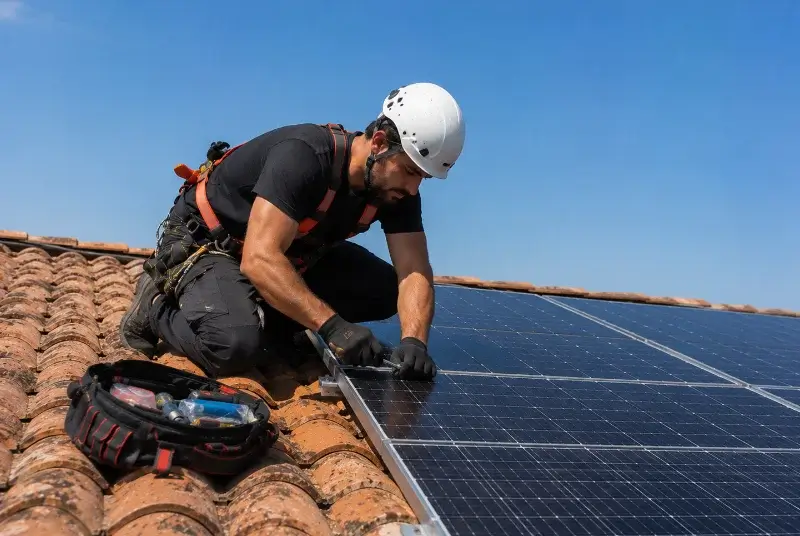 Maintenance et monitoring de panneaux solaires à Blaringhem