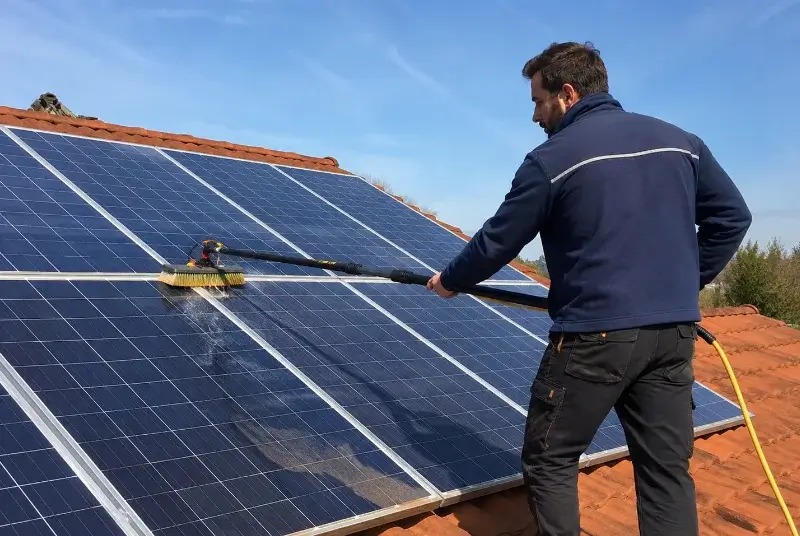Nettoyage et entretien de panneaux solaires à Blaringhem